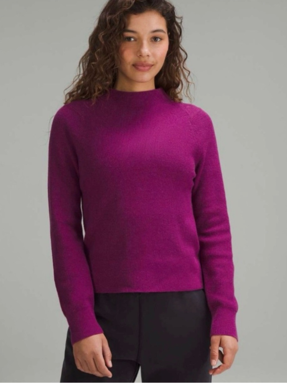 lululemon athletica Rich Magenta Turtleneck Sweater